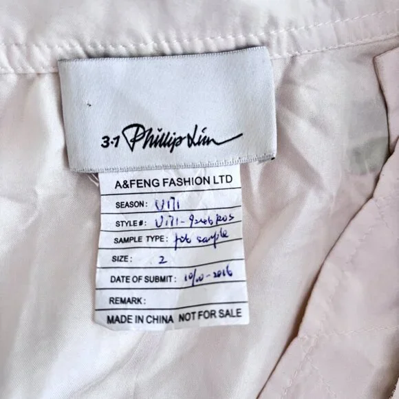 3.1 Phillip Lim Collarless Bomber Style Coat